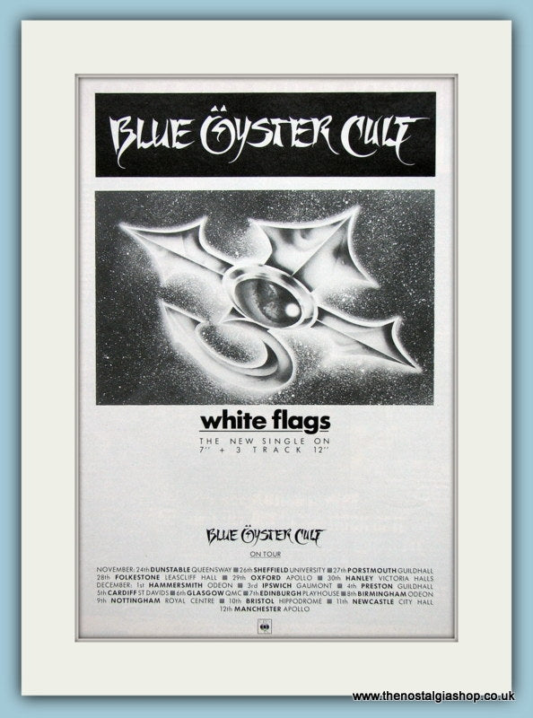 Blue Oyster Cult Original Music Advert 1985 (ref AD3397)