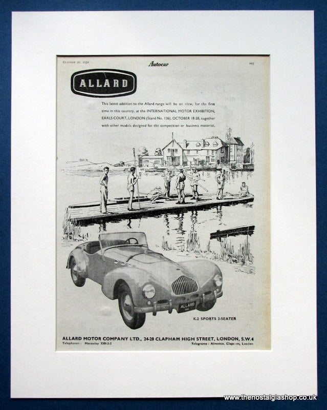 Allard K.2 Sports 2-Seater 1950 Original Advert (ref AD1453)