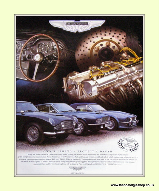 Aston Martin Legend Original Advert 1999 (ref AD6742)
