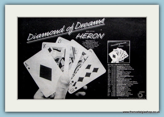 Heron, Diamond of Dreams 1977. Original Advert (ref AD2062)