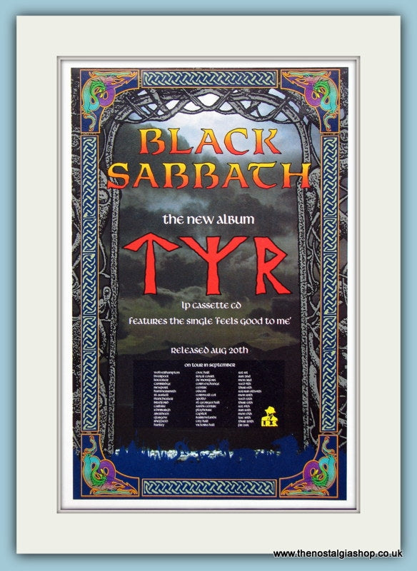 Black Sabbath TYR Original Music Advert 1990 (ref AD3406)
