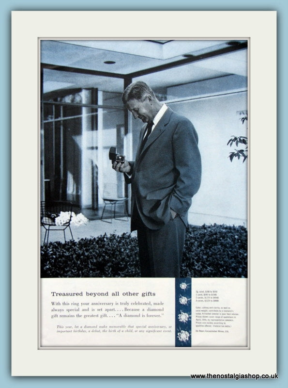De Beers Jewellery Original Advert 1959 (ref AD6183)