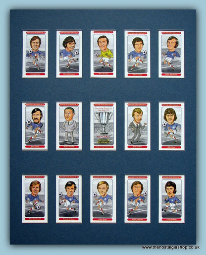 Rangers Euro Kings 1972. Mounted Card Set.