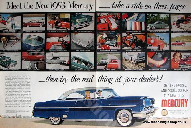Ford Mercury 1953. Original Advert (ref AD4052)