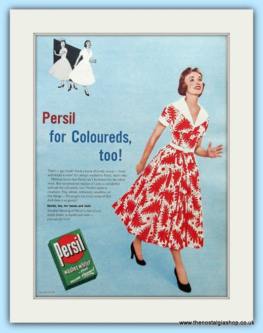 Persil Washing Powder Original Advert 1955 (ref AD4712)