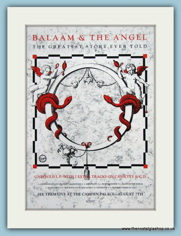 Balaam & The Angel 1984 Original Advert (ref AD2907)