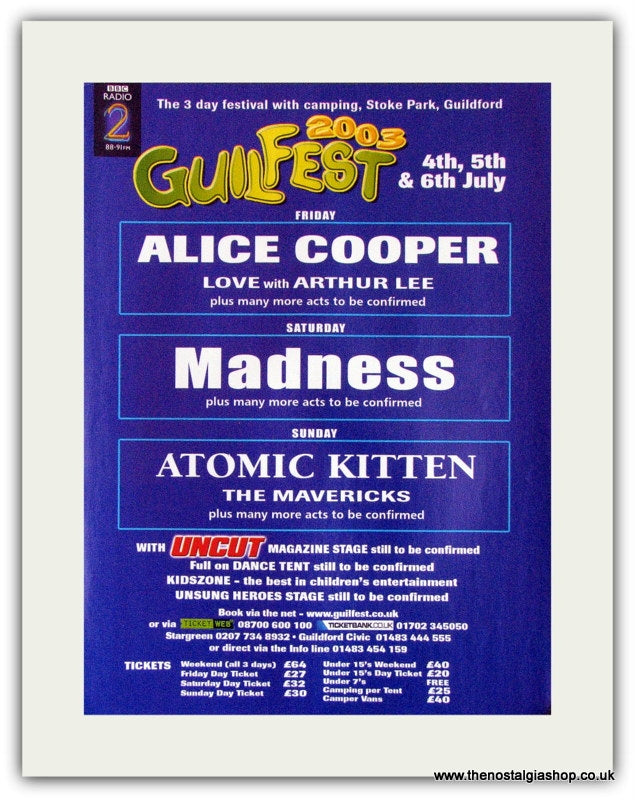 Guilfest 2003 Event Advert (ref AD1848)