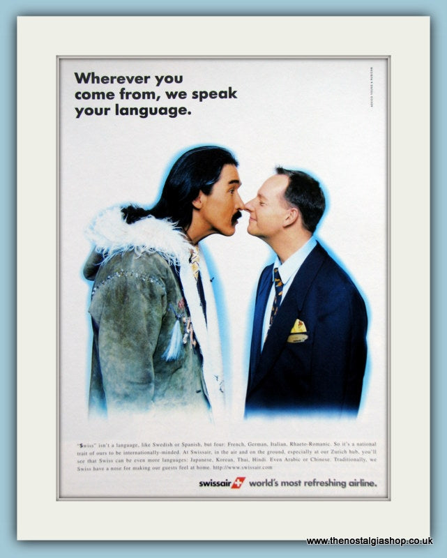 Swissair Original Advert 1997 (ref AD2142)
