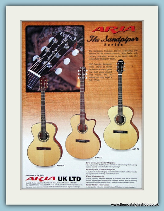 ASP-Sandpiper Acoustic Guitars Original Advert 2002 (ref AD2744)