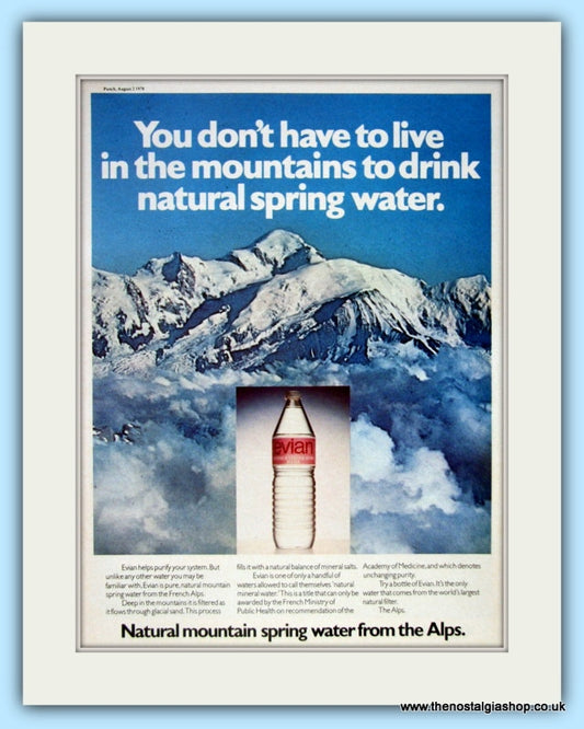 Evian. Original Advert 1978 (ref AD4808)