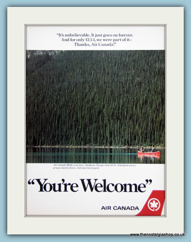 Air Canada Original Advert 1985 (ref AD2167)