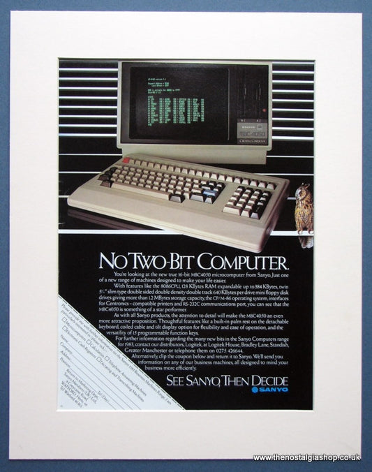 Sanyo Microcomputer 1983 Original Advert (ref AD991)