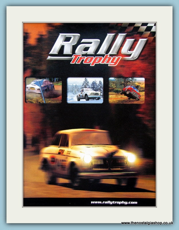 Rally Trophy Computer Game Original Advert 2001 (ref AD4016)