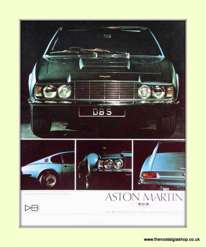 Aston Martin Set Of 2 Original Adverts 1968 (ref AD6688)