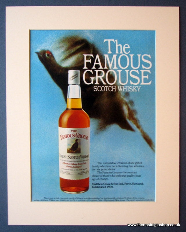 Famous Grouse Whisky 1975 Original Advert (ref AD1185)