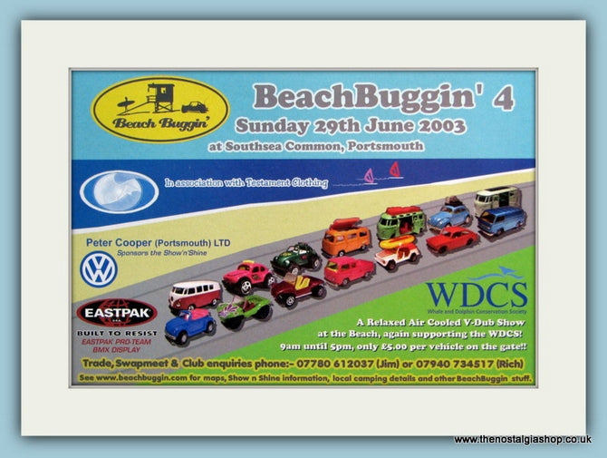 Beach Buggin 4 V-Dub Show 2003. Original Advert (ref AD2053)