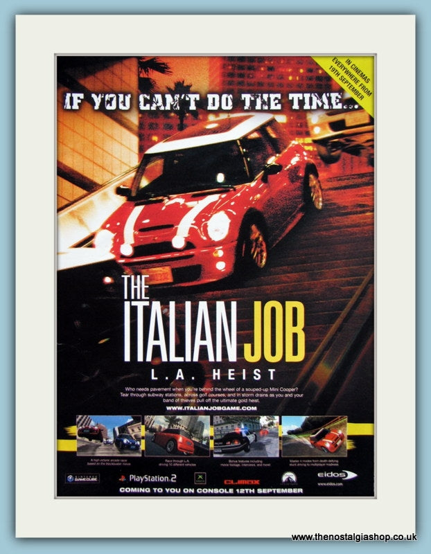 The Italian Job Original Advert 2003 (ref AD4008)