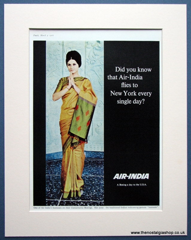 Air India Original advert 1966 (ref AD969)