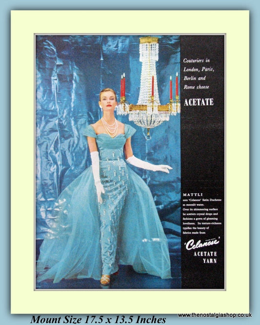 Acetate Yarns Original Advert 1955 (ref AD9236)