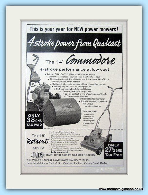 Qualcast Commodore 14" Original Advert 1960 (ref AD4650)