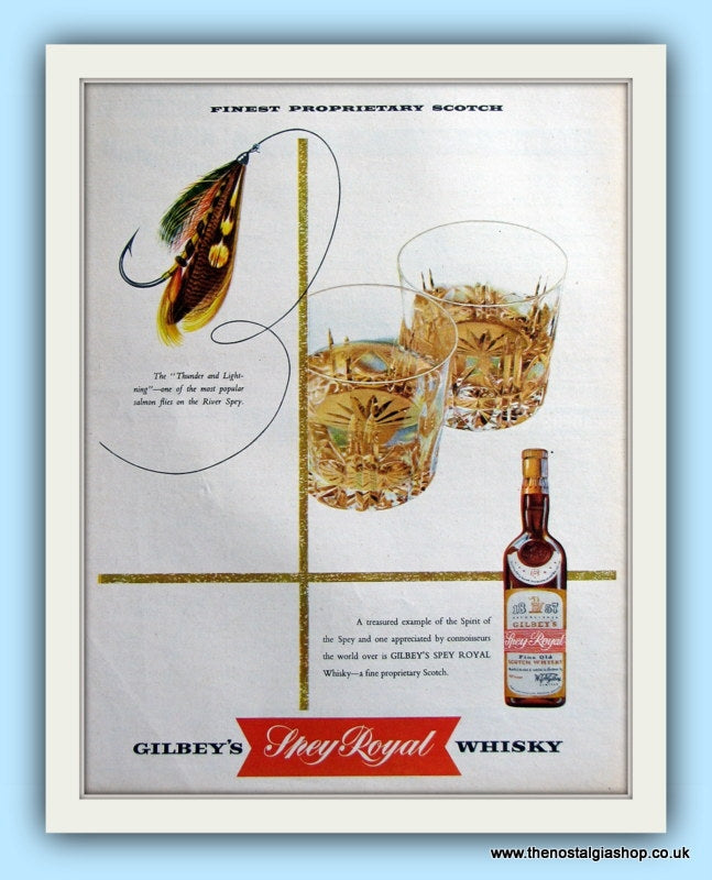 Gilbey's Whisky. Original Advert 1956 (ref AD8041)