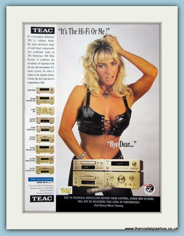 Teac Hi-Fi Original Advert 1997 (ref AD3871)
