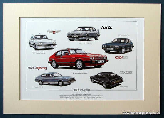 Ford Capri Mk III The Performers. Mounted Print (ref PR56)