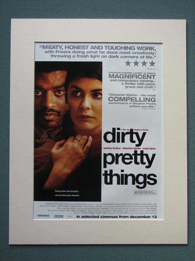 Dirty Pretty Things 2003 Original advert (ref AD790)