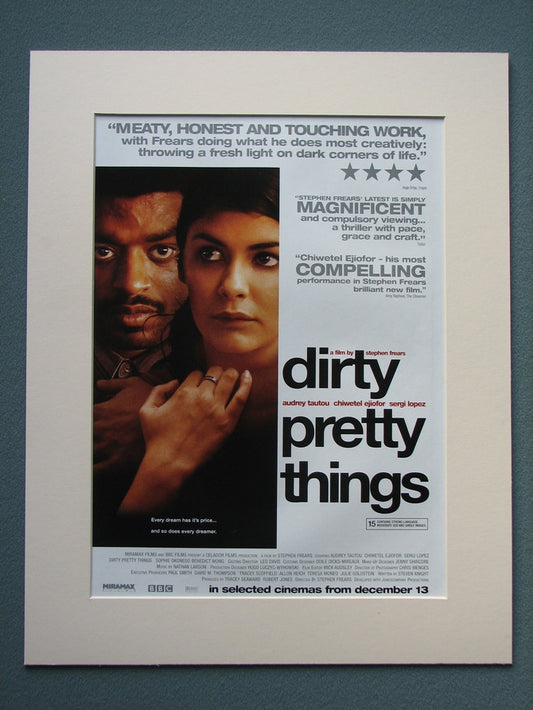 Dirty Pretty Things 2003 Original advert (ref AD790)
