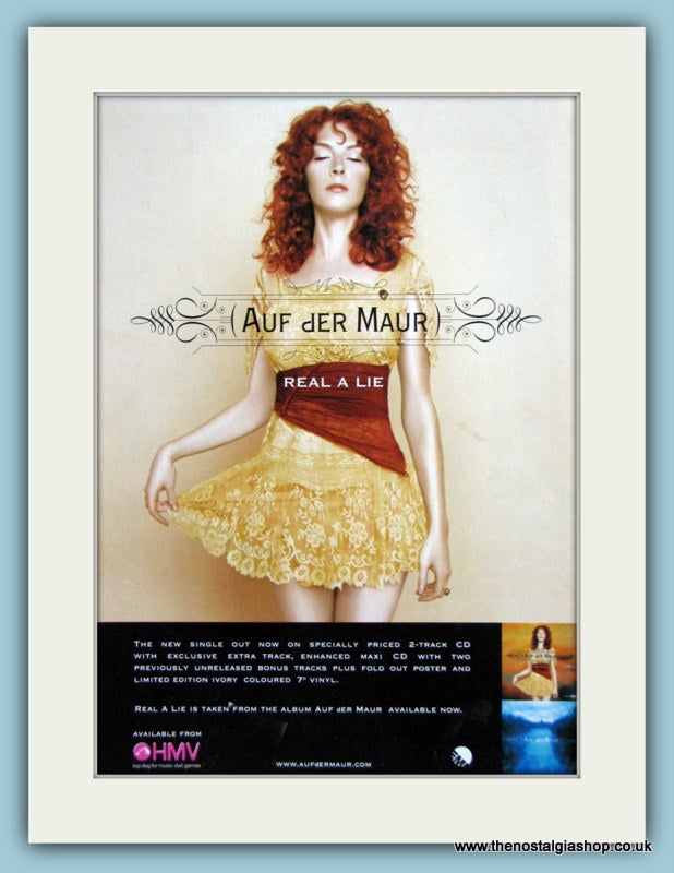 Auf Der Maur Real A Lie 2004 Original Advert (ref AD2931)