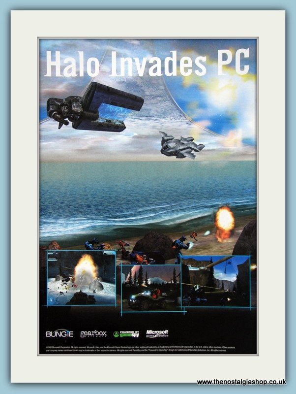 Halo Invades PC Original Advert 2003 (ref AD4010)