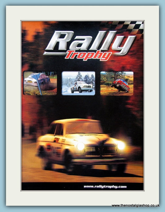 Rally Trophy Computer Game Original Advert 2001 (ref AD4015)