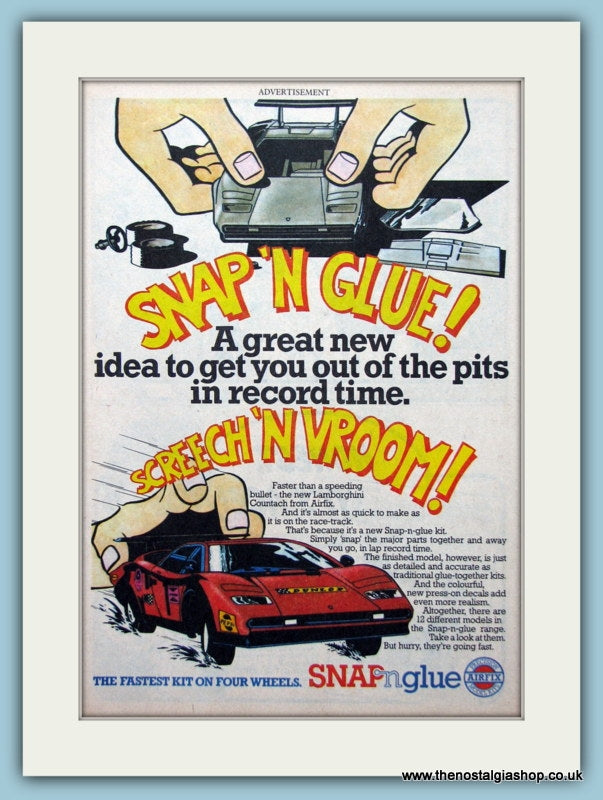 Airfix Snap'N'Glue Original Advert 1980 (ref AD2657)