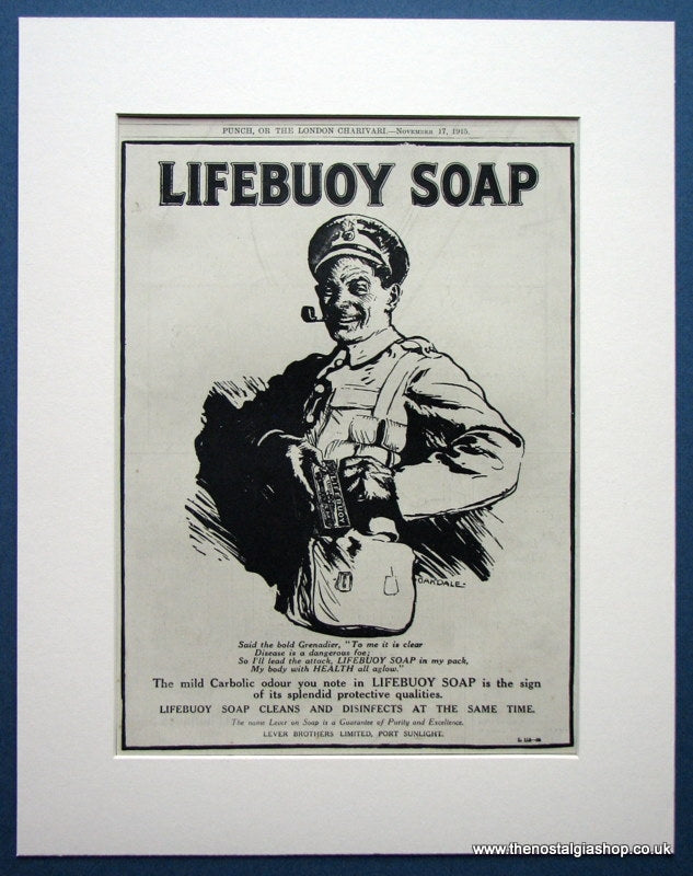 Lifebuoy Soap Original advert 1915 (ref AD1015)