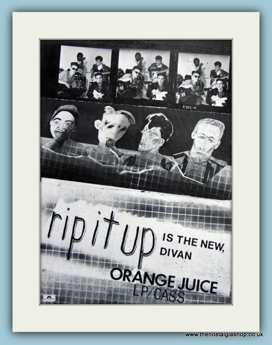 Orange Juice- Rip It Up 1982 Original Advert (ref AD2903)