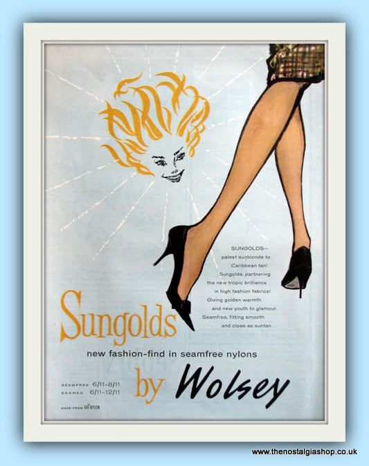 Wolsey Nylons Original Advert 1961 (ref AD8070)