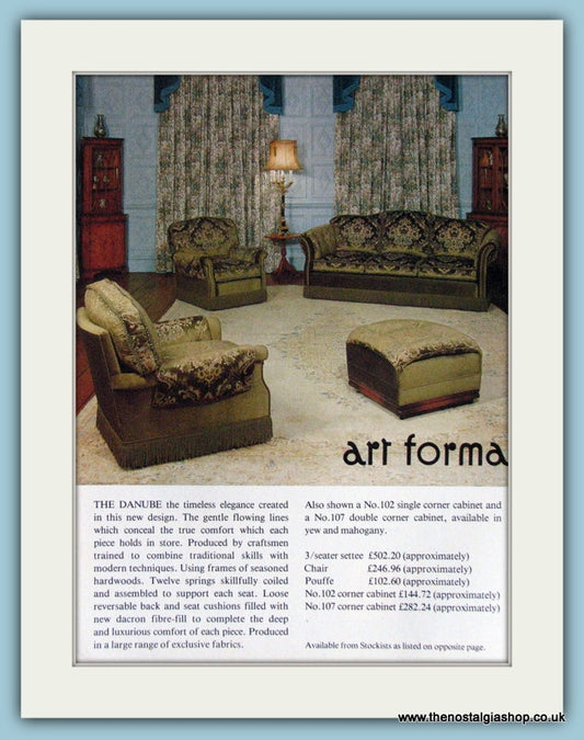 Art Forma The Danube Original Advert 1978 (ref AD3838)