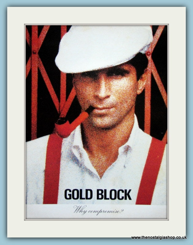 Gold Block Tobacco Original Advert 1982 (ref AD6151)