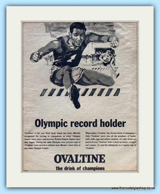 Ovaltine. Original Advert 1966 (ref AD4894)