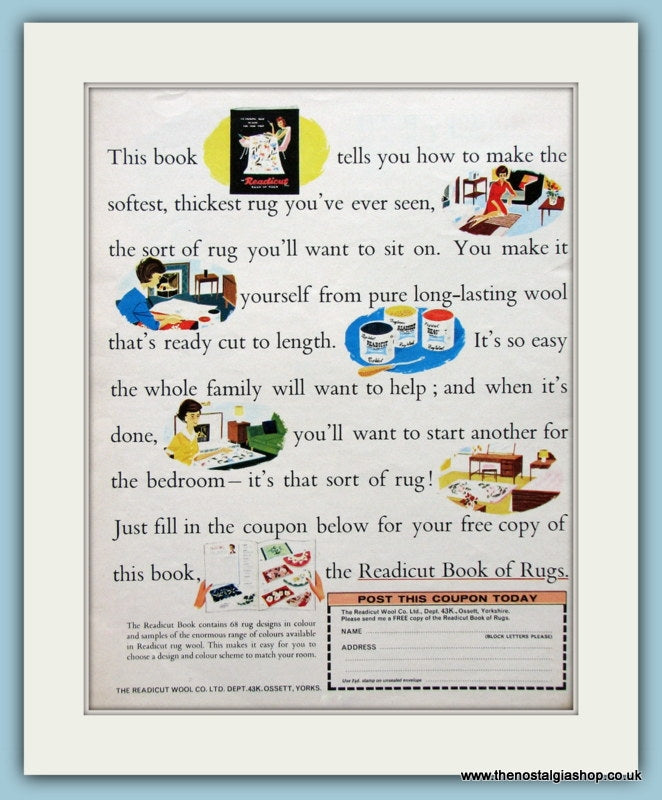 Readicut Book Of Samples With Coupon 1965 Original Advert (ref AD4545)