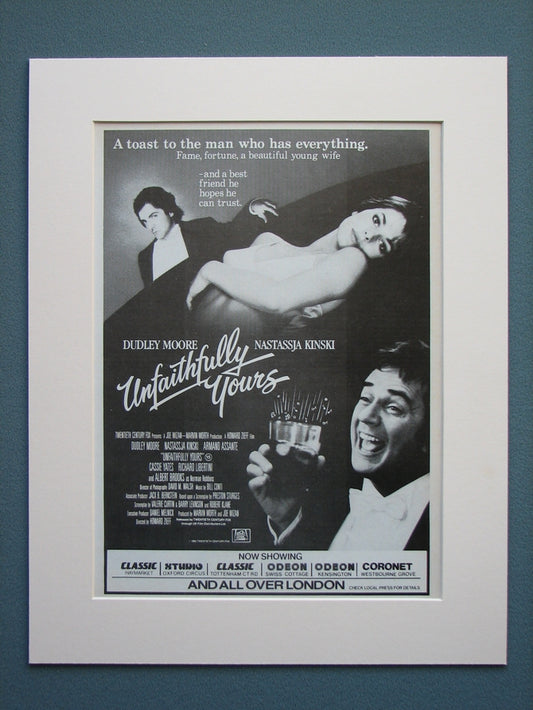Unfaithfully Yours 1984 Original Advert (ref AD564)