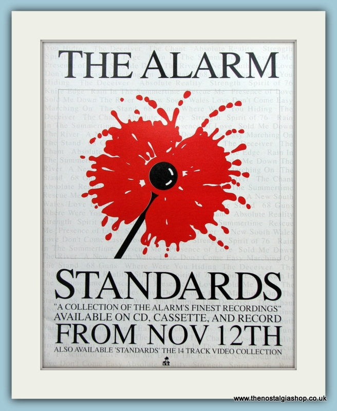 The Alarm Standards 1990 Original Advert (ref AD3061)