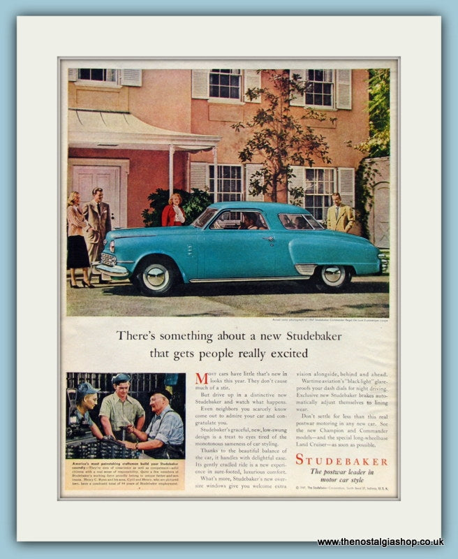 Studebaker Commander Regal De Luxe Original Advert 1947 (ref AD8216)