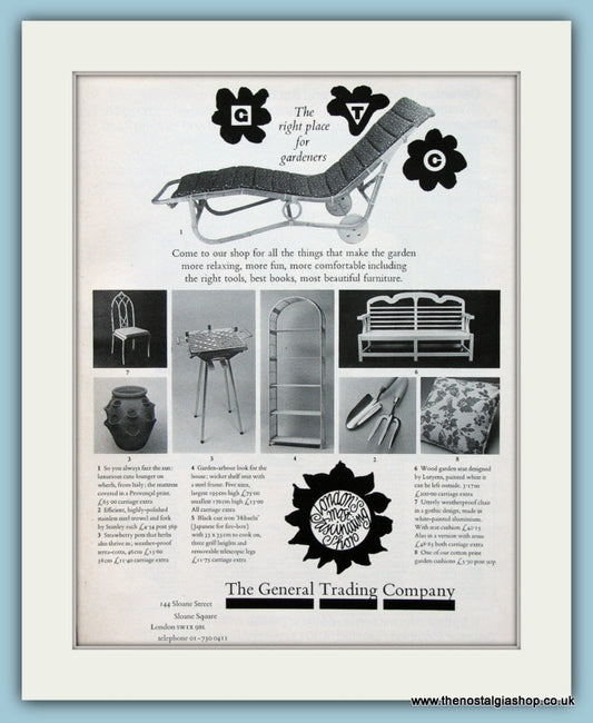 General Trading Company For Gardeners Original Advert 1976 (ref AD2500)