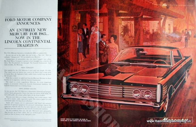 Ford Mercury 1965 Original Advert. (ref AD4061)