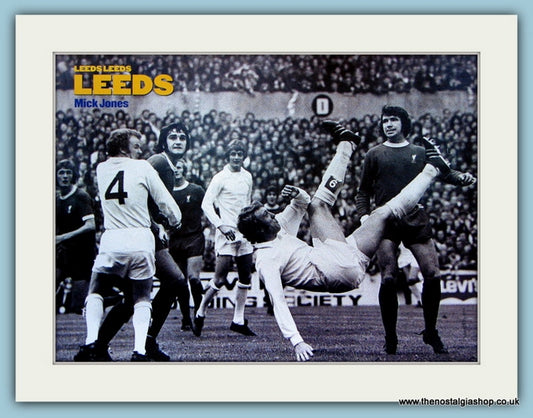 Leeds United Mick Jones, Mounted Print 2000 (ref AD4047)