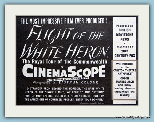 Flight Of The White Heron, 1954 Original Advert (ref AD3246)