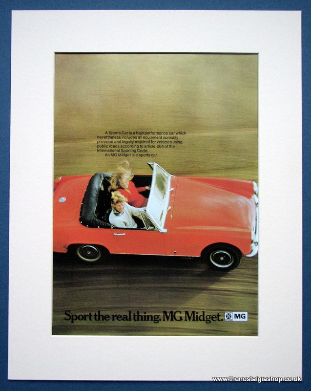 MG Midget. Original advert 1971 (ref AD1354)
