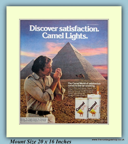 Camel Cigarettes Set of 2 Original Adverts 1979 (ref AD9441)