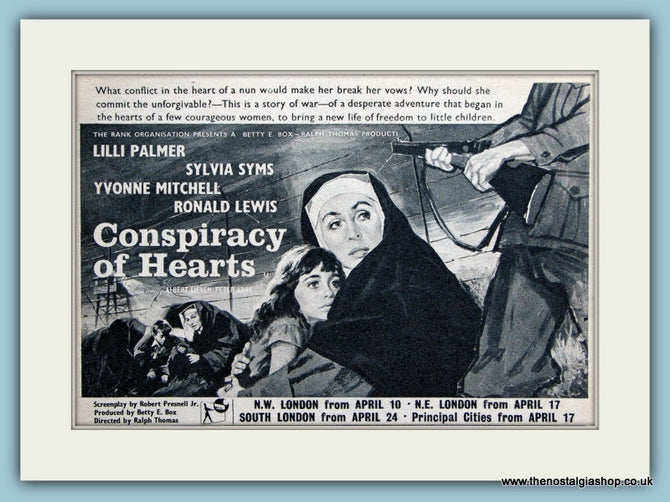 Conspiracy of Hearts 1960 Original Advert (ref AD3190)